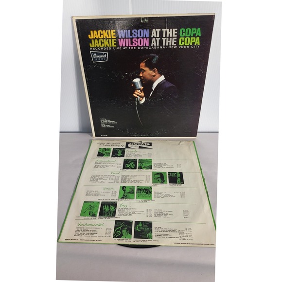 Jackie Wilson At The Copa Brunswick Records Vinyl‎ LP BL 54108  Vocals Orchestra - Picture 7 of 9